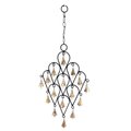 Globe Imports Globe Imports GI218ITD1 22 in. Inverted Drop Wrought Iron Wind Chime with Metal Bells GI218ITD1